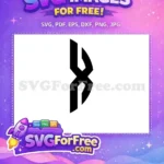 Free Black Geometric Fins Free Abstract Mermaid Free SVG - Instant Download