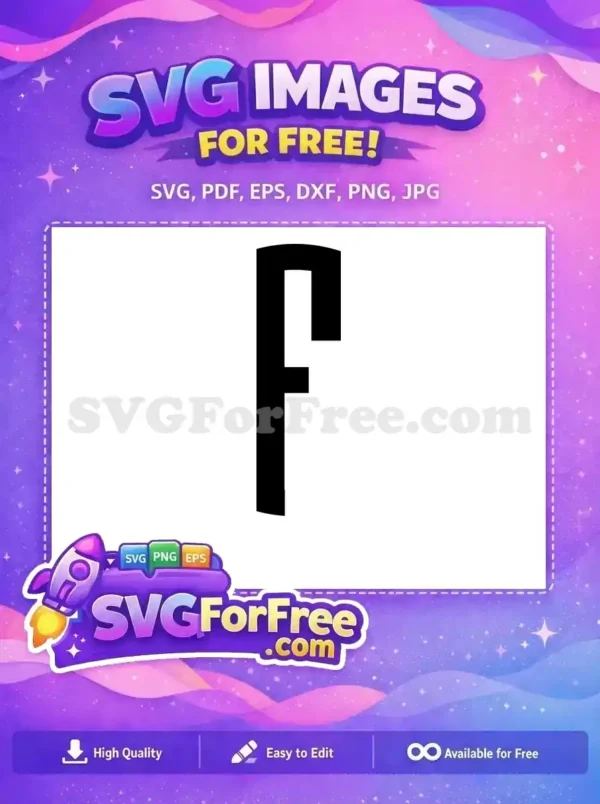 Free Letter F Free Initial Monogram Alphabet Free SVG