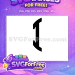 Free Number One Free Black Champion Free SVG - Instant Download