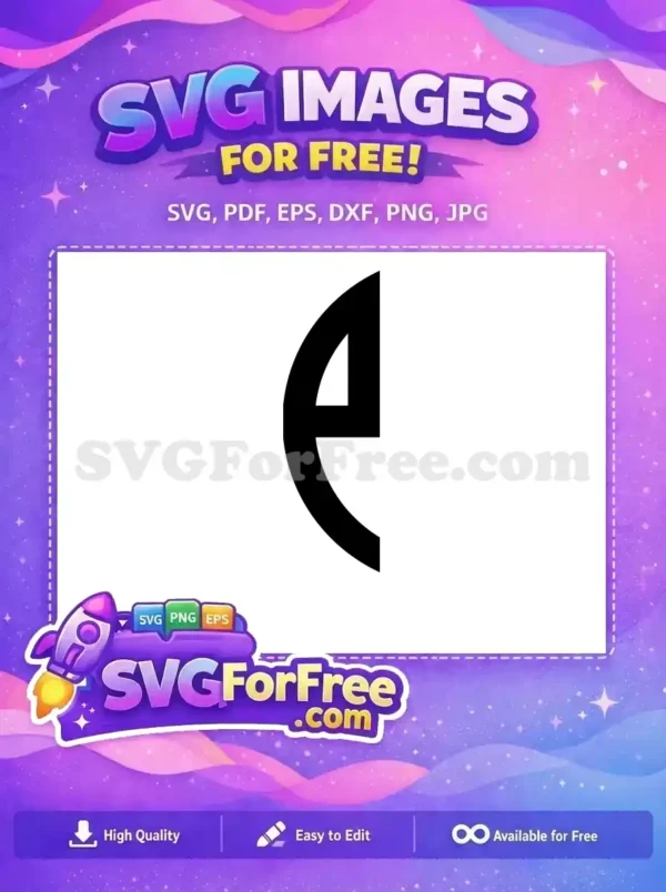 Free Initial E Free Monogram Simple Alphabet Free SVG