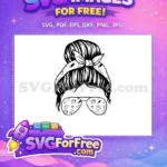 Free Teacher Bandana Free Glasses School Free SVG - Instant Download