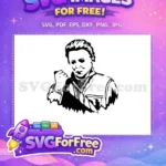 Free Masked Killer Free Knife Threat Halloween Free SVG - Instant Download