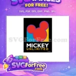 Free Red Mickey Head Free Purple Outline Mickey Free SVG - Instant Download