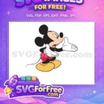 Free Shocked Expression Free Red Shorts Mickey Free SVG - Instant Download
