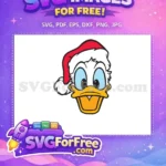 Free Santa Hat Free Blue Eyes Donald Christmas Free SVG 2 - Instant Download