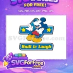 Free Laughing Expression Free Built to Laugh Mickey Free SVG - Instant Download