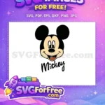 Free Smiling Face Free Animated Character Mickey Free SVG - Instant Download