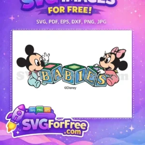 Free Baby Mickey Free Minnie Babies Blocks Movie Free SVG