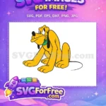 Free Grumpy Pluto Green Collar Free Mickey Friends Movie Free SVG - Instant Download