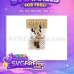 Free Smiling Minnie Free Gucci Pattern Funny Free SVG - Instant Download