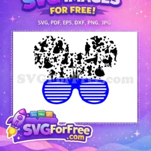 Free Blue Slotted Free Party Accessory Mickey Free SVG