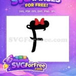 Free Minnie Mouse Initial Free Letter F Mickey Free SVG - Instant Download