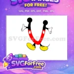 Free Yellow Shoes Free Red Pants Mickey Free SVG - Instant Download