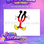 Free Red Mickey Ears Free Yellow Shoes Mickey Free SVG - Instant Download