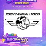 Free Smiling Mickey Free Pilot Hat Disney Free SVG - Instant Download