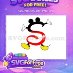Free Red Swirl Free Yellow Shoes Mickey Friends Free SVG - Instant Download
