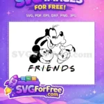 Free Smiling Goofy Free Donald Duck Mickey Friends Free SVG - Instant Download