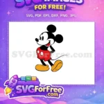 Free Classic Pose Free Smiling Face Mickey and Friends Free SVG - Instant Download