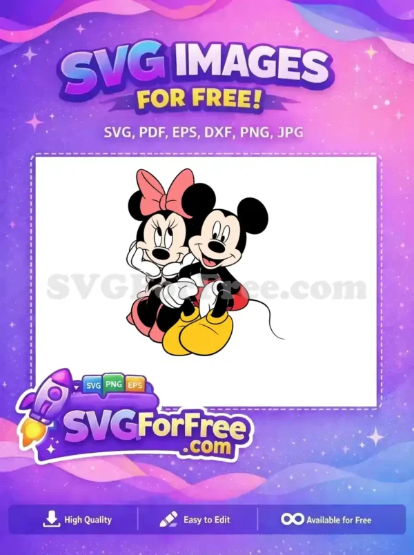 Free Smiling Minnie Free Leaning Mickey Cartoon Free SVG Free Smiling Minnie Free Leaning Mickey Cartoon Free SVG