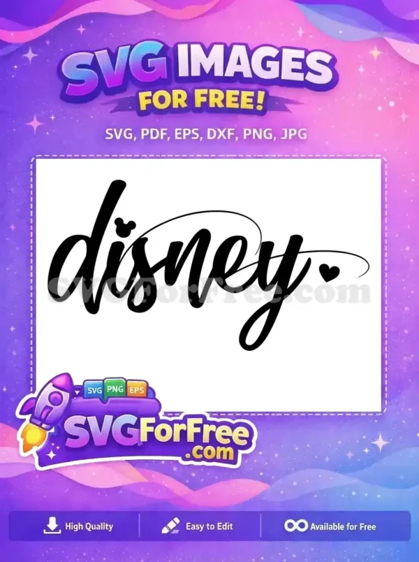 Free Mickey Mouse Ears Free Heart Disney Free SVG