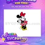 Free Smiling Minnie Free Red Bow Mickey Free SVG 1 - Instant Download