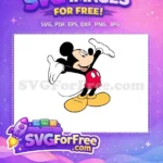 Free Joyful Expression Free Red Shorts Mickey Free SVG - Instant Download
