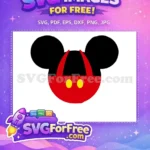 Free Red Mickey Ears Free Yellow Eyes Mickey Free SVG - Instant Download