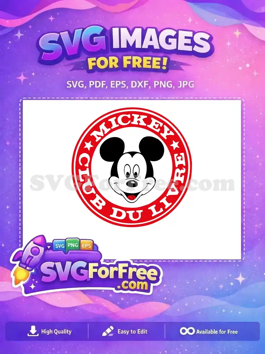 Free Smiling Face Free Red Club Mickey Free SVG