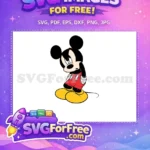 Free Pensive Mickey Free Gloved Hand Mickey and Friends Free SVG - Instant Download