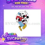 Free Goofy Blue Hat Free Happy Mickey Friends Free SVG - Instant Download