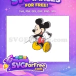 Free Smiling Mickey Mouse Free Strutting Pose Mickey and Friends Free SVG - Instant Download