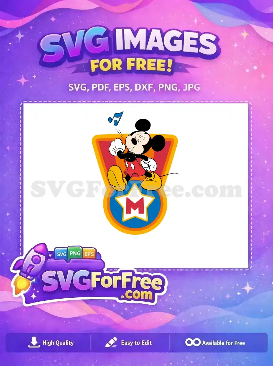 Free Musical Note Free Happy Mickey Mouse Clubhouse Free SVG