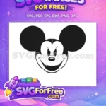 Free Smiling Face Free Sharp Teeth Mickey Free SVG - Instant Download