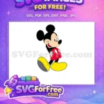 Free Smiling Classic Pose Free Red Shorts Mickey Free SVG 1 - Instant Download