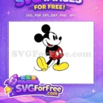 Free Smiling Face Free Red Shorts Mickey Free SVG 2 - Instant Download