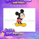 Free Smiling Mickey Free Looking Up Mickey and Friends Free SVG - Instant Download