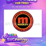 Free Circle Graphic Free Red Mickey More Laughs Free SVG - Instant Download