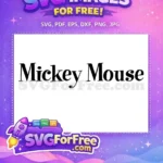Free Classic Font Free Bold Mickey Mouse Free SVG - Instant Download