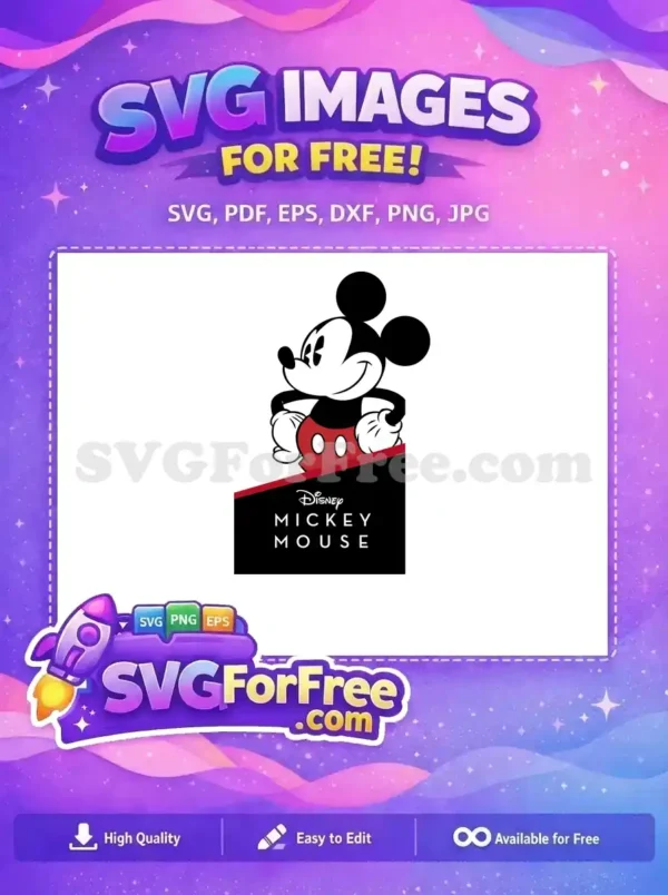 Free Smiling Face Free White Gloves Mickey Mouse Free SVG