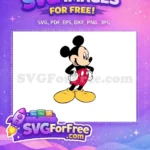Free Smiling Classic Pose Free Red Shorts Mickey Free SVG 2 - Instant Download