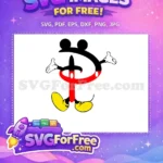Free Cartoon Hands Free Yellow Shoes Mickey Free SVG - Instant Download