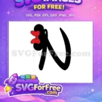 Free Minnie Initial Free Red Bow Alphabet Free SVG - Instant Download