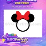 Free Red Bowtie Free Minnie Mouse Head Free SVG 2 - Instant Download