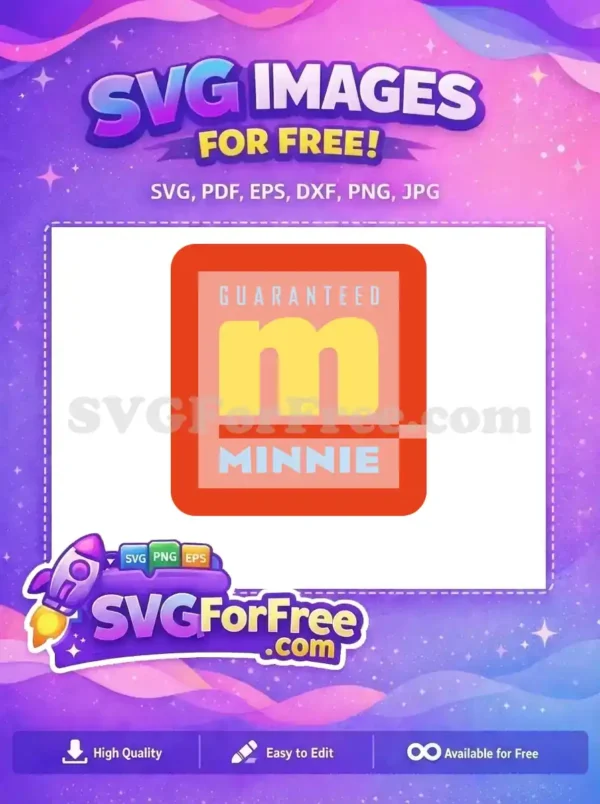Free Yellow Letter Free Minnie Text Guaranteed Movie Free SVG