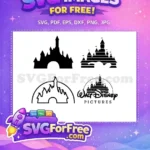 Free Black Castle Free Silhouette Walt Disney Free SVG - Instant Download