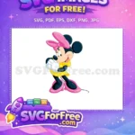 Free Cheerful Minnie Mouse Free Polka Dots Mickey Free SVG - Instant Download