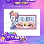 Free Minnie Mouse Bow Free Star Quality Movie Free SVG - Instant Download