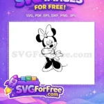 Free Smiling Minnie Free Crossed Arms Mickey Free SVG - Instant Download