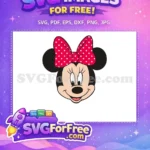 Free Classic Minnie Mouse Free Red Bow Mickey Free SVG - Instant Download