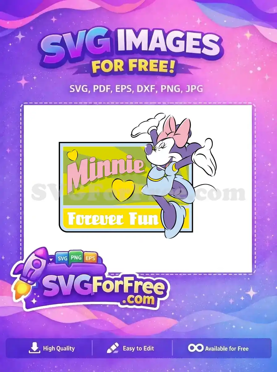 Free Jumping Minnie Mouse Free Forever Fun Mickey Free SVG